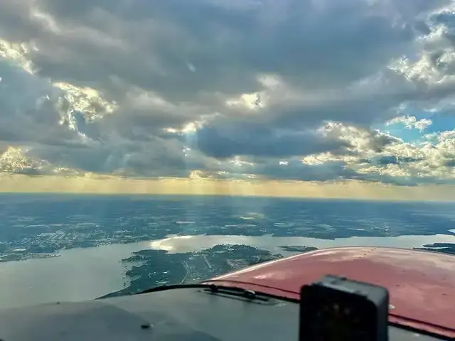 Aerial view of Texas landscape